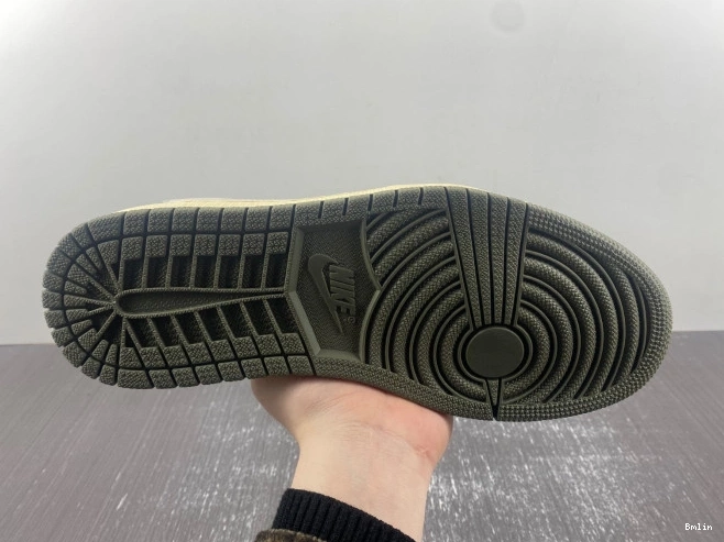 Bmlin 1 TRAVIS OG SP LOW JORDAN AIR SCOTT 'BLACK X OLIVE' DM7866-002 0716